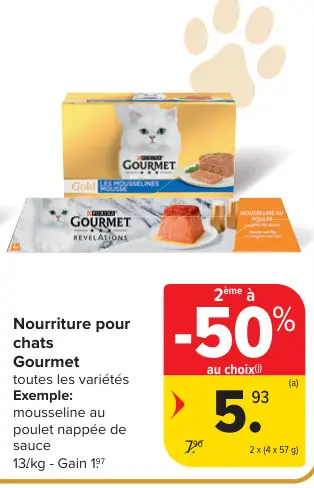 Offre: Nourriture pour chats Gourmet
