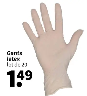 Offre: Gants latex