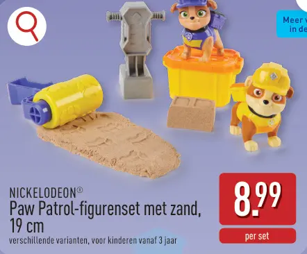Promotie: Paw Patrol figurenset met zand