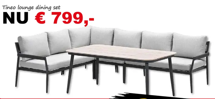 Aanbieding: Tineo lounge dining set