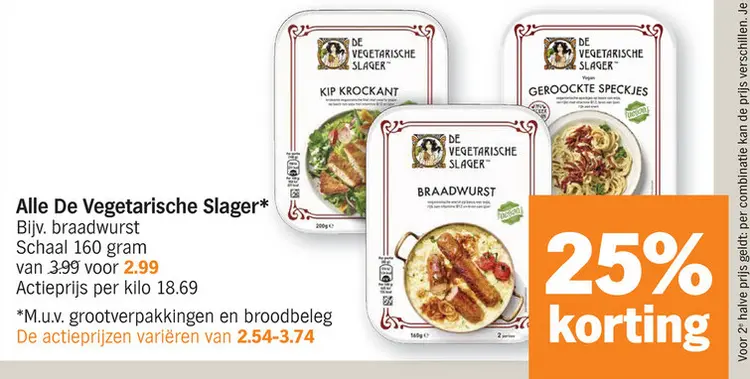 Aanbieding: De Vegetarische Slager