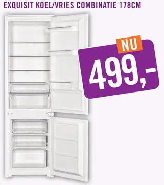 Aanbieding: Exquisit koel/vries combinatie