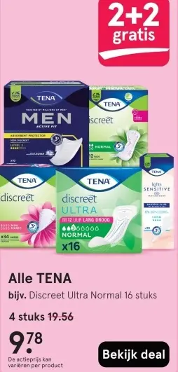 Aanbieding: TENA Discreet Ultra Normal