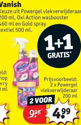 Promotie: Powergel vlekverwijderaar, Oxi Action wasboos