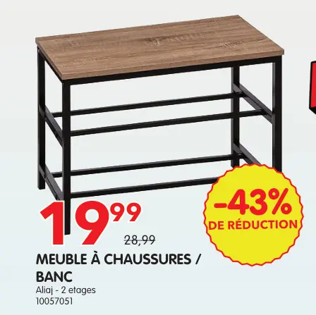Offre: Meuble à chaussures / banc