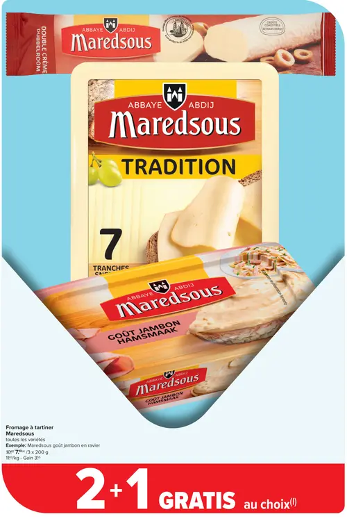 Offre: Fromage à tartiner Maredsous