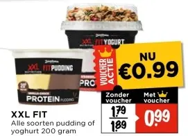 Aanbieding: XXL FIT Pudding of Yoghurt
