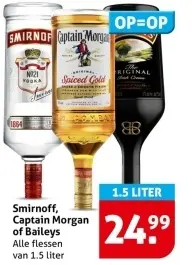 Aanbieding: Smirnoff, Captain Morgan of Baileys