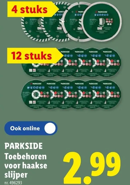 Promotie: Toebehoren voor haakse slijper