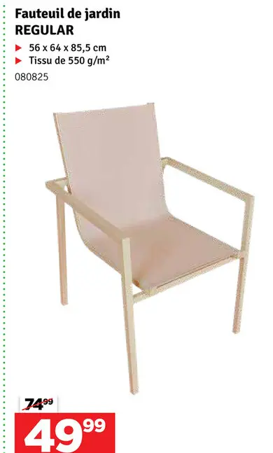 Offre: Fauteuil de jardin REGULAR
