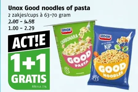 Aanbieding: Good noodles of pasta