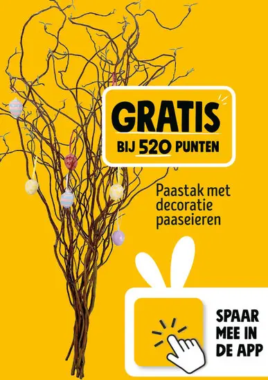 Aanbieding: Paastak met decoratie paaseieren