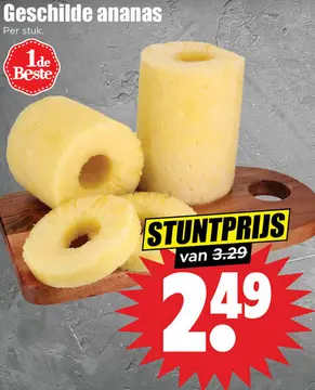 Aanbieding: Geschilde ananas