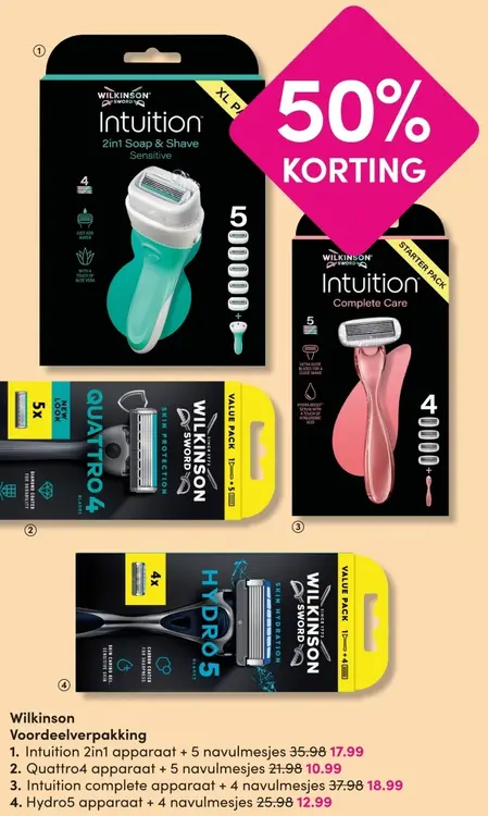 Aanbieding: Wilkinson voordeelverpakking