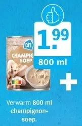 Aanbieding: Champignon soep