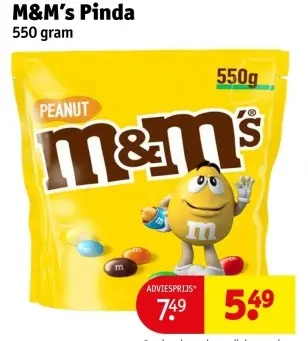 Aanbieding: M&M's Pinda