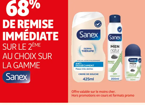 Offre: Sanex Derma Therapie Anti-Dessèchement Crème 