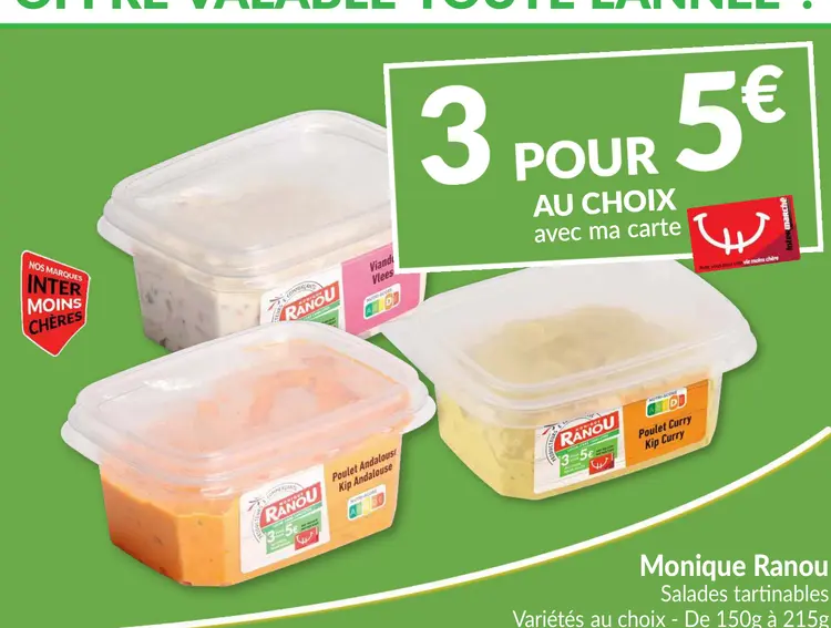 Offre: Monique Ranou Salades tartinables