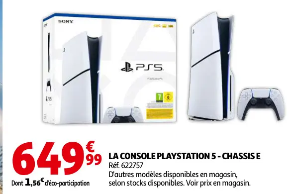 Offre: Console Playstation 5 - Chassis E