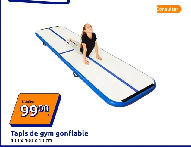 Offre: Tapis de gym gonflable