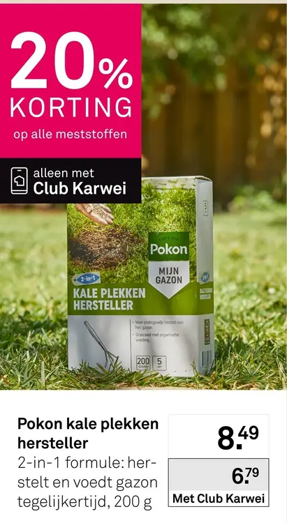 Aanbieding: Pokon kale plekken hersteller