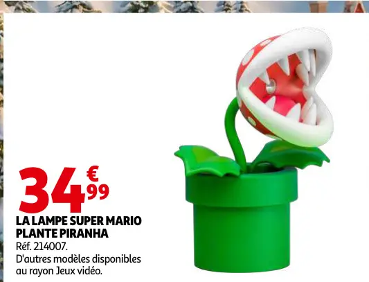 Offre: La lampe Super Mario plante piranha