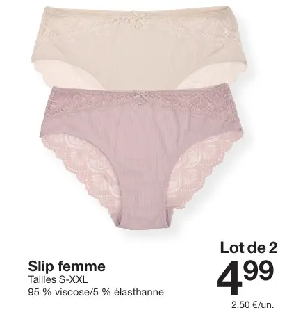 Offre: Slip femme