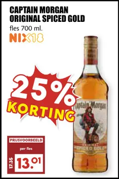 Aanbieding: Captain morgan original spiced gold