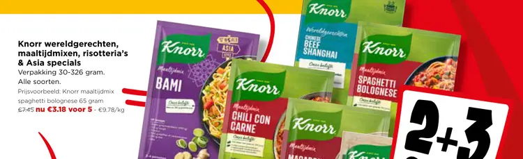 Promotie: Wereldgerechten, maaltijdmixen, risotteria's & Asia specials
