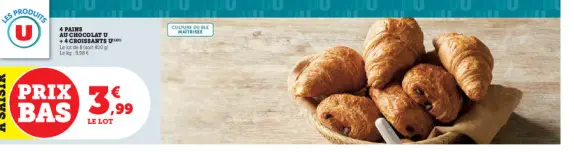 Aanbieding: Pains aU chocolat + croissants