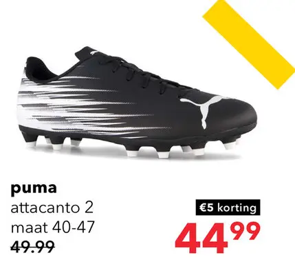 Aanbieding: Puma Attacanto II MG heren voetbalschoenen zwart wit