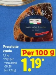 Aanbieding: Prosciutto crudo