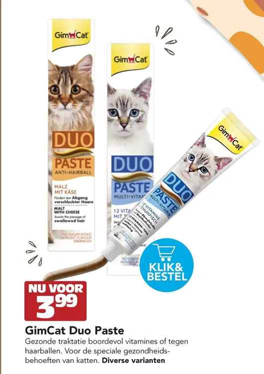 Aanbieding: GimCat Duo Paste