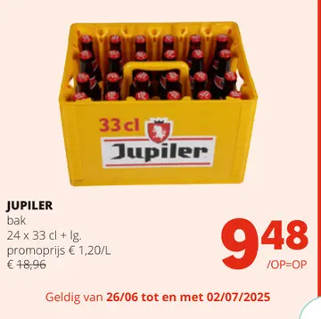 Aanbieding: JUPILER bak