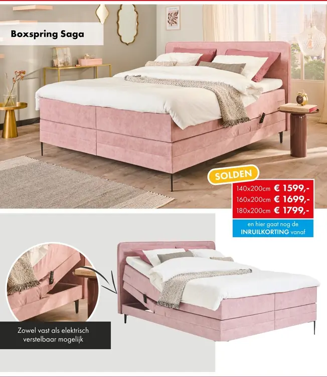 Promotie: Saga boxspring