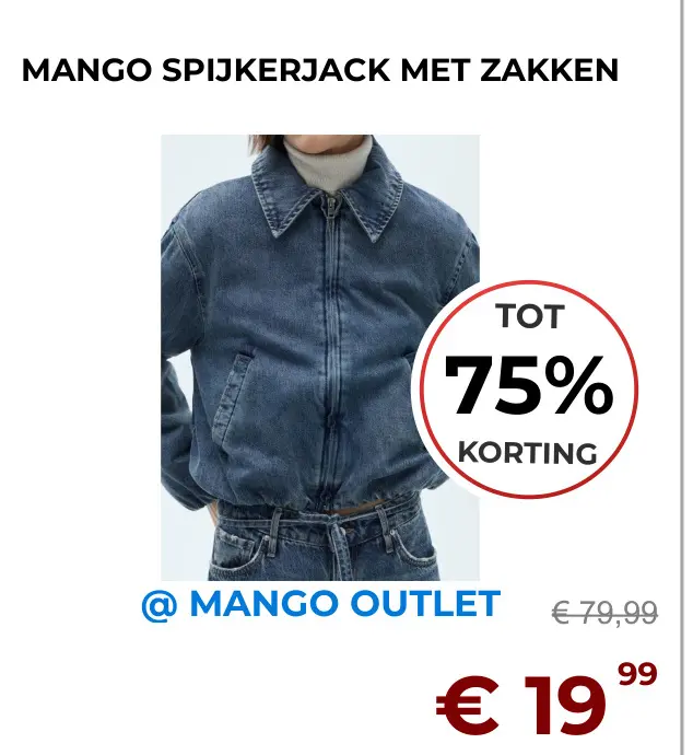 Aanbieding: Spijkerjack met zakken