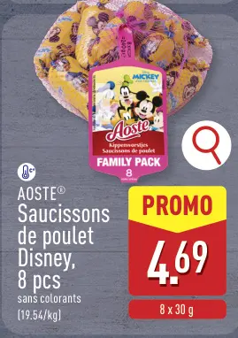 Offre: Saucissons de poulet Disney