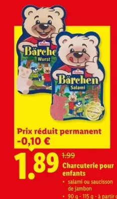 Offre: Charcuterie pour enfants