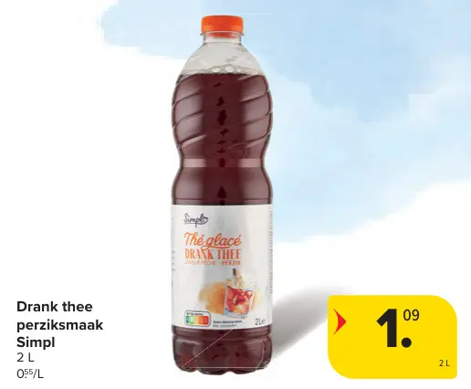 Promotie: Drank thee perziksmaak