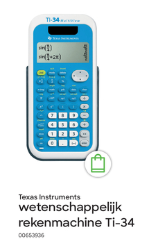 Aanbieding: Texas Instruments wetenschappelijk rekenmachi