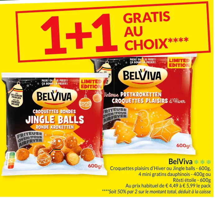 Offre: Croquettes plaisirs d'Hiver ou Jingle balls
