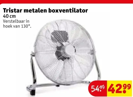 Aanbieding: Metalen boxventilator