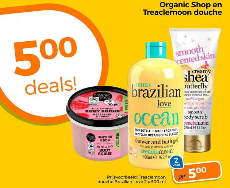 Aanbieding: Organic Shop en Treaclemoon douche
