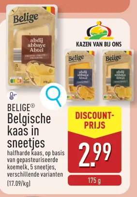 Promotie: Belgische kaas in sneetjes