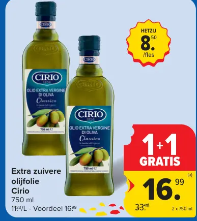 Promotie: Extra zuivere olijfolie