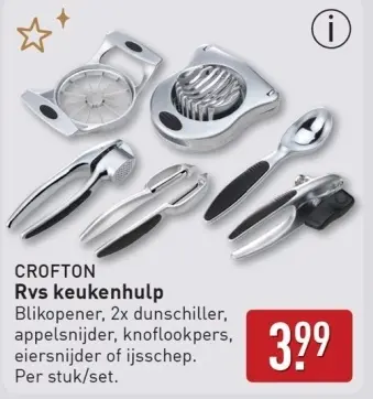 Aanbieding: Rvs keukenhulp