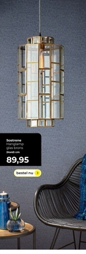 Aanbieding: Sostrene Hanglamp glas brons