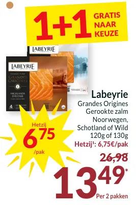 Promotie: Grandes Origines / Gerookte zalm