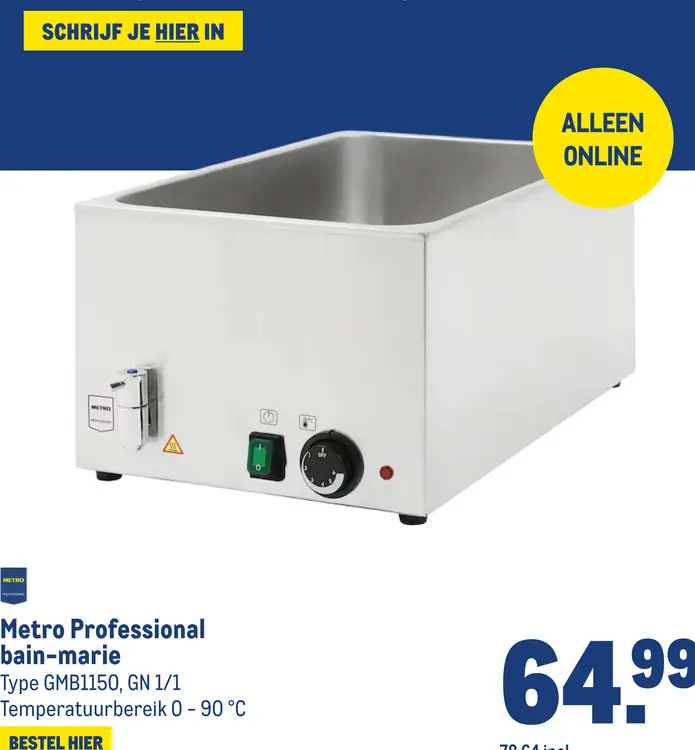 Aanbieding: bain-marie