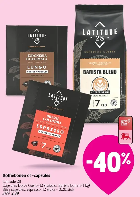 Promotie: Koffiebonen of -capsules